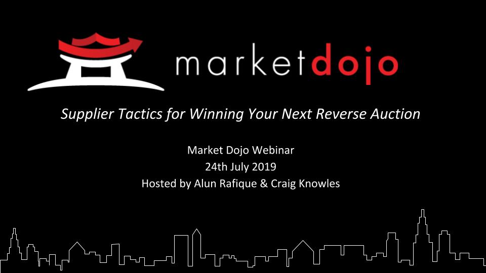 Market Dojo Supplier Tactics Webinar 1