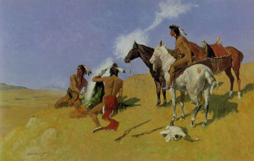 A distributed team communicating using technology