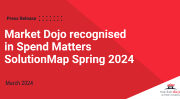 Market Dojo recognised in Spend Matters SolutionMap Spring 2024