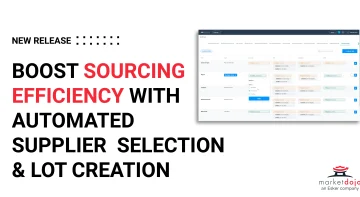 AUTOMATED SUPPLIER SELECTION AND LOT CREATION