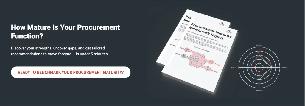 Call to action to start your Procurement Maturity Assessment today